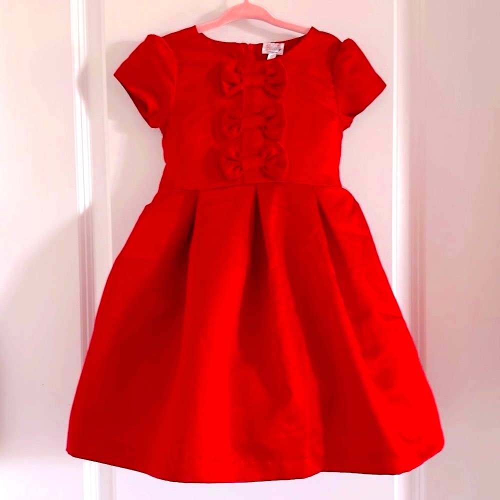 Biscotti Collezioni Brand Girls Red Formal Dress - Size 4T